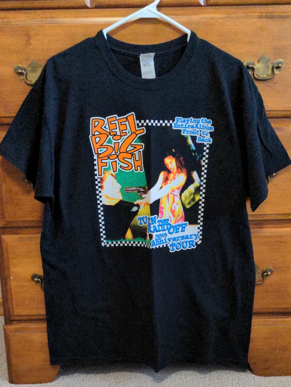 Gildan Black Band Tee - Reel Big Fish 20th Anniversary Tour